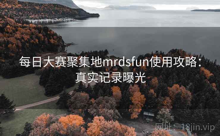 每日大赛聚集地mrdsfun使用攻略:真实记录曝光